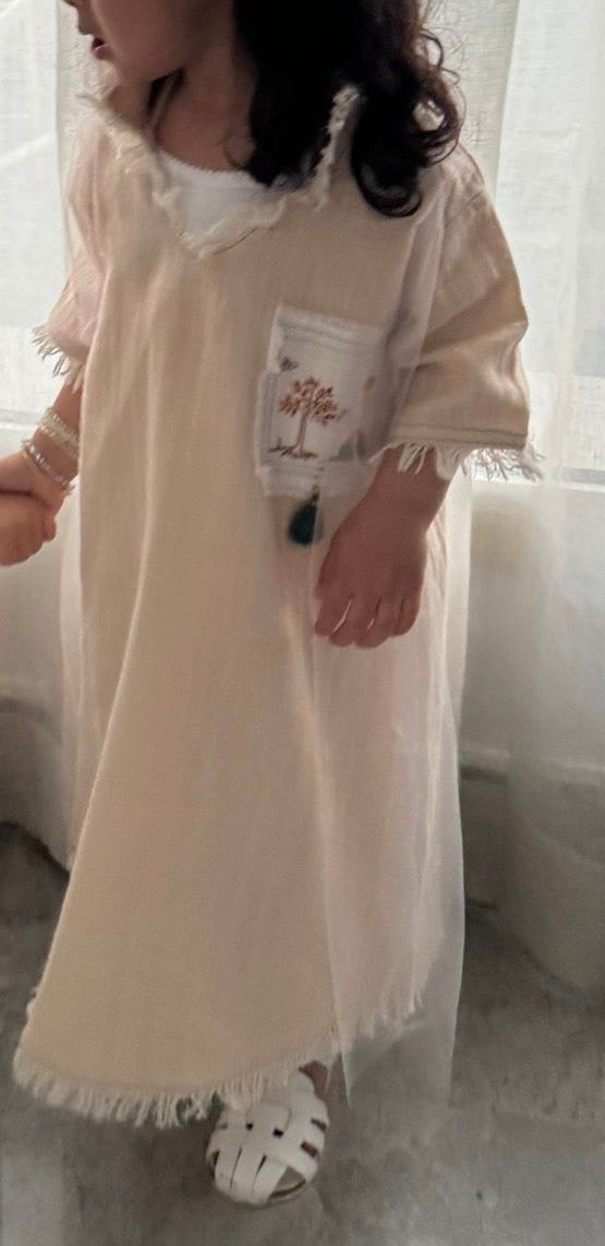 GIRLS TULLE KAFTAN