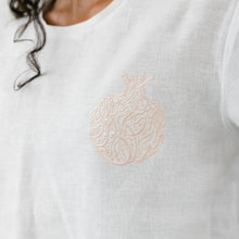 Load image into Gallery viewer, LINEN EMBROIDERED T.SHIRT
