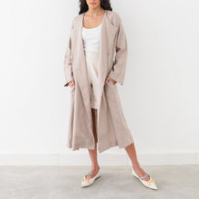 Load image into Gallery viewer, LONG TRENCH LINEN JACKET
