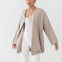 Load image into Gallery viewer, SHORT TRENCH LINEN JACKET
