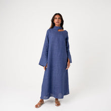 Load image into Gallery viewer, ONE SHOULDER LINEN DRESS
