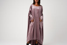 Load image into Gallery viewer, Long Sleeve Velvet Loose Maxi Dress
