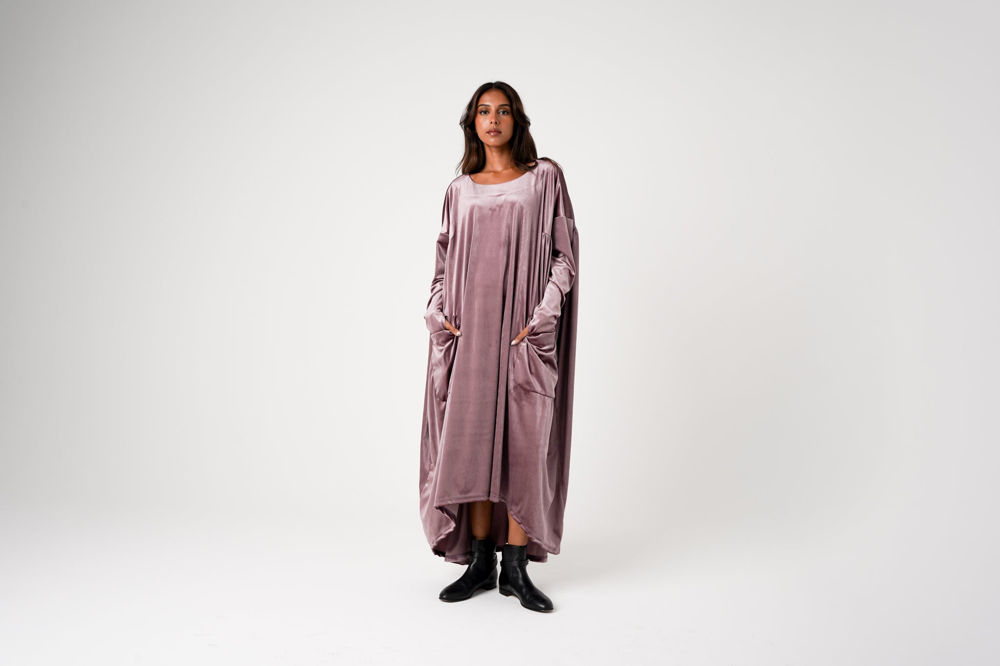 Long Sleeve Velvet Loose Maxi Dress – Linreadytowear